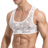 MenSexyWear Crop Dentelle Blanc